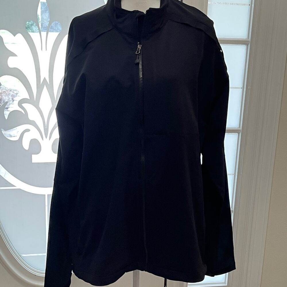 Black Utility Jacket with Stand-Up Collar Outerwear Jacket Coat W/ Liner